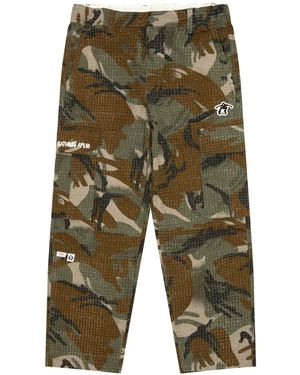 Aape By A Bathing Ape Camouflage-Print Trousers - Green