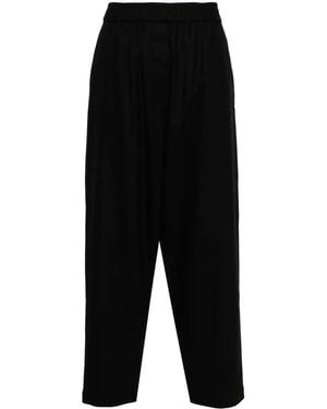 Giorgio Armani Flannel Trousers - Black