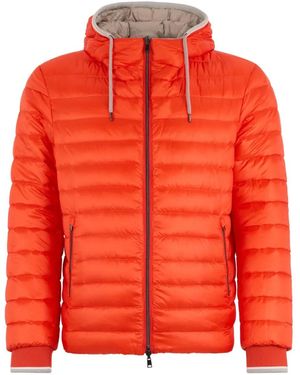 Herno Padded Hooded Jacket - Orange