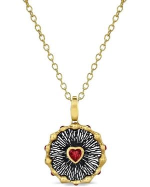 VRAM Collier À Pendentif Hypha En Rubis - Metallic