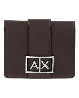 ARMANI EXCHANGE Logo-Detail Wallet - Brown