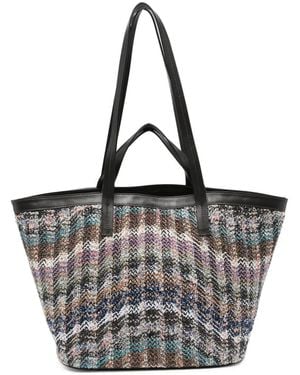 Missoni Bolso Shopper Caperdoni Wave Mediano - Blanco