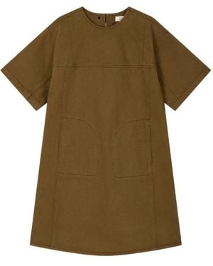 Studio Tomboy X Twill Tunic Dress - Green