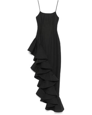 GIUSEPPE DI MORABITO Maxikleid Mit Rüschen - Schwarz
