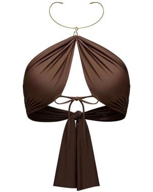Korobeynikov Two-Piece Midi Dress - Brown