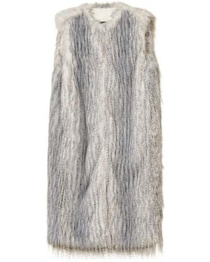 Twinset Cappotto Senza Maniche - Grigio