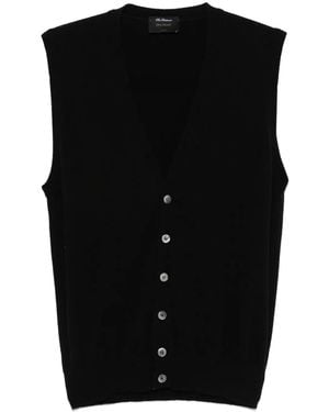 Dell'Oglio Gilet En Cachemire À Col V - Noir