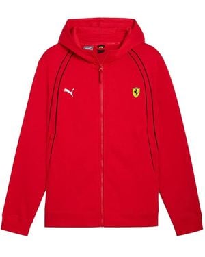PUMA X Scuderia Ferrari Race Piped-trim Hoodie - レッド