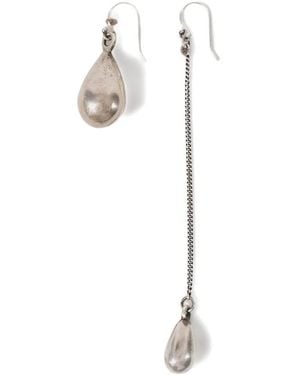 Ann Demeulemeester Pendientes Judith Con Cadena - Blanco