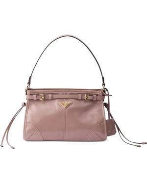 Prada Bonnie Small Leather Handbag - Pink