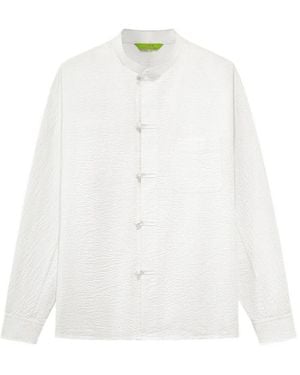 Shanghai Tang Tang Frog-Fastening Shirt - White