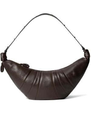 Lemaire Large Croissant Studded Shoulder Bag - Metallic