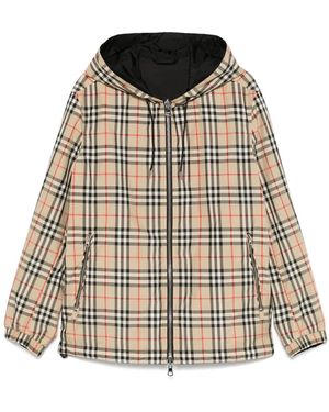 Burberry Giacca Ip A Quadri - Neutro