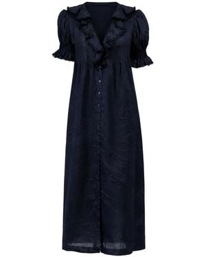 Doen Harriette Ruffled Dress - Blue