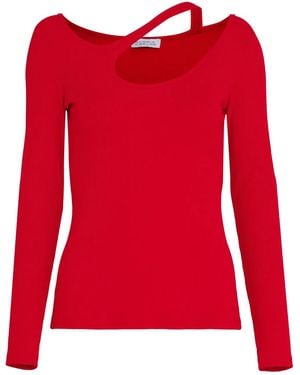 Gloria Coelho Long Sleeve Top - Red