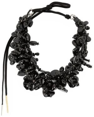 Dries Van Noten Embellished Necklace - Black