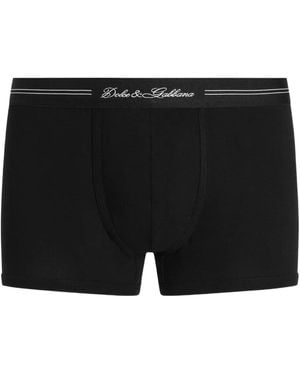 Dolce & Gabbana Logo-Waistband Boxers - Black