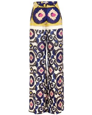 Silvia Tcherassi Emine Printed Pants - White