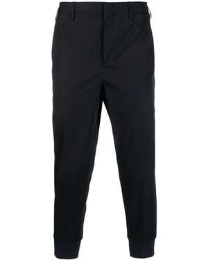 Neil Barrett Cropped-Leg Chino Trousers - Blue