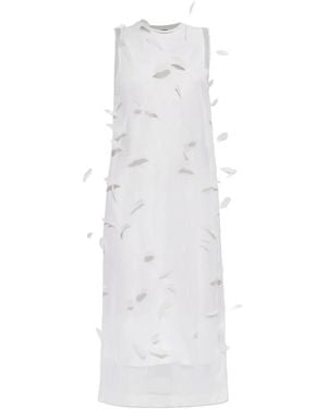 Jil Sander Silk Dress - White