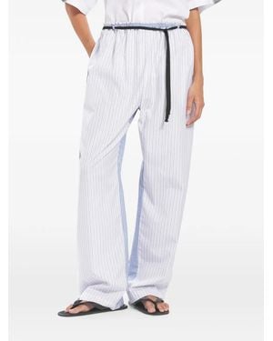 Barena Serata Pinstriped Trousers - White