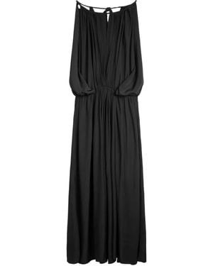 A.L.C. Robe Longue À Fronces - Noir