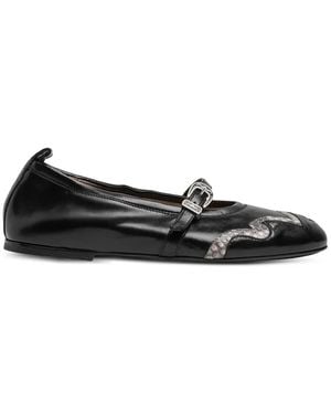 Sartore Bailarinas Con Correa Con Hebilla - Negro