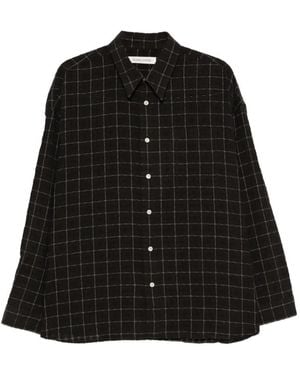 sunflower Stable Checked Shirt - Black