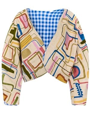 Hunter Bell Miro Cropped Jacket - White