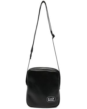 EA7 Kuriertasche Mit Logo-Patch - Schwarz