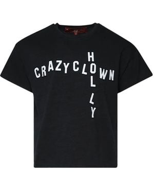 Crazy Clown L.A. Ghost Of Love Logo-Patch Cotton T-Shirt - Black