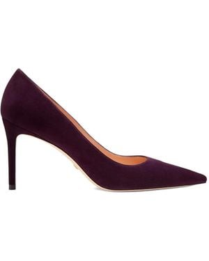 Stuart Weitzman Stuart Power Pointed-Toe Pumps - Purple