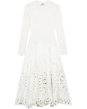Jonathan Simkhai Daila Midi-Jurk Met Uitgesneden Details - Wit