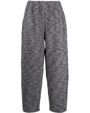 GmbH Mélange-Effect Track Pants - Gray