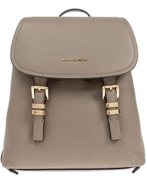 MICHAEL Michael Kors Grained-Leather Backpack - Natural