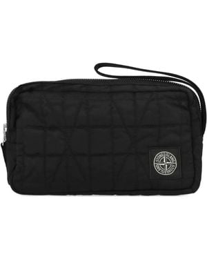 Stone Island Pouch Con Zip - Nero