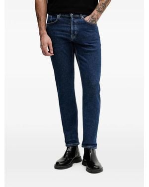 KARL LAGERFELD Logo-Patch Jeans - Blue