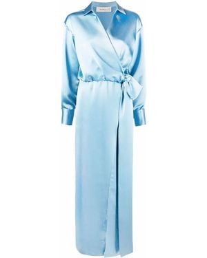 Blanca Vita Acena Wrap Dress - Blue