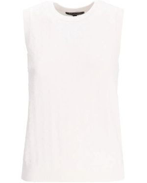 ARMANI EXCHANGE Knitted Tank Top - White
