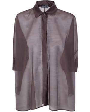 DR. HOPE Chemise Boutonnée À Effet De Transparence - Purple