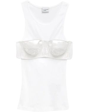 VAQUERA Top mit BH - Weiß