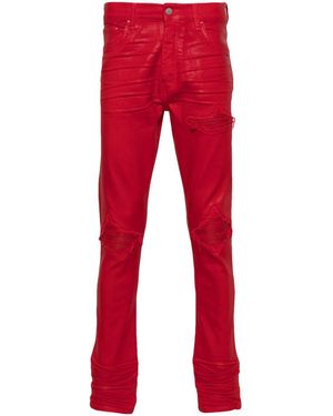 Amiri Jeans Skinny Wax Mx1 - Rosso