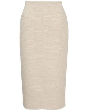 N°21 Jupe Longue Texturée - White