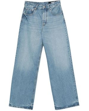 Jacquemus Wide-Leg Light Jeans With High Waist - Blue