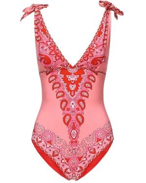 Etro Costume Intero Con Stampa Paisley - Rosa