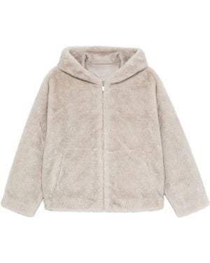 Arma Faux-Fur Hooded Jacket - Natural
