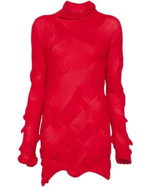 Yohji Yamamoto Abito A Maniche Lunghe - Rosso