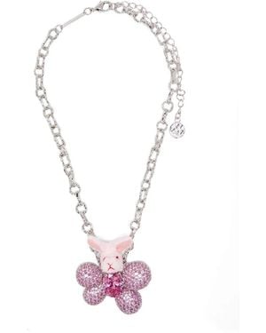YVMIN Rabbit-Gemstone Necklace - Pink