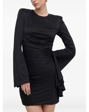 Silvian Heach Ruffle-detailed Mini Dress - Black