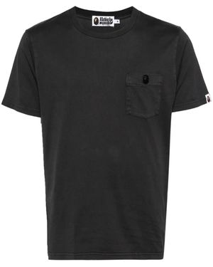 A Bathing Ape T-Shirt Mit Tasche - Schwarz
